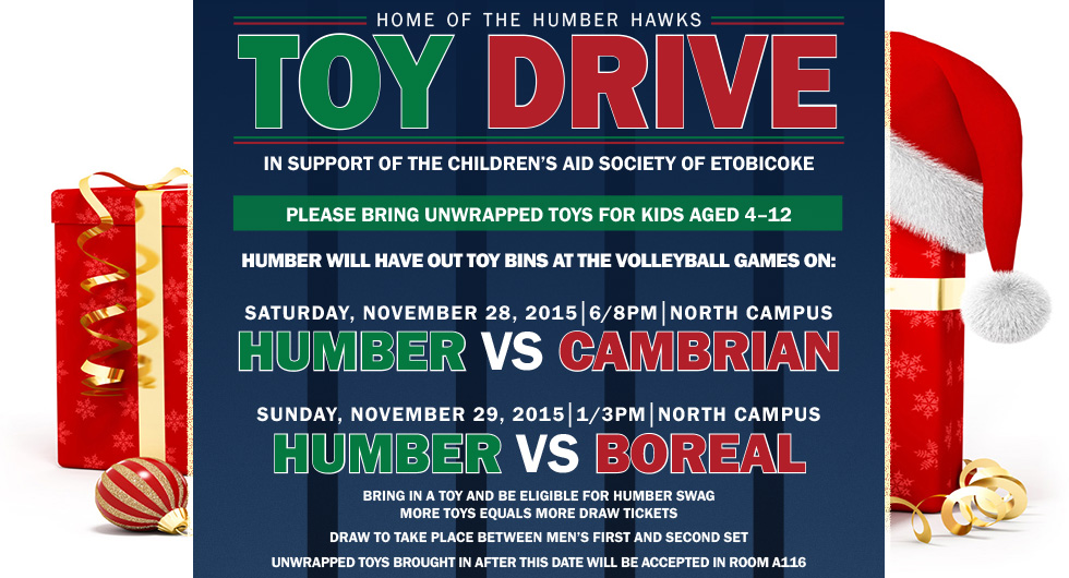HAWKS VOLLEYBALL TEAM  CHARITY TOY DRIVE STARTS SATURDAY
