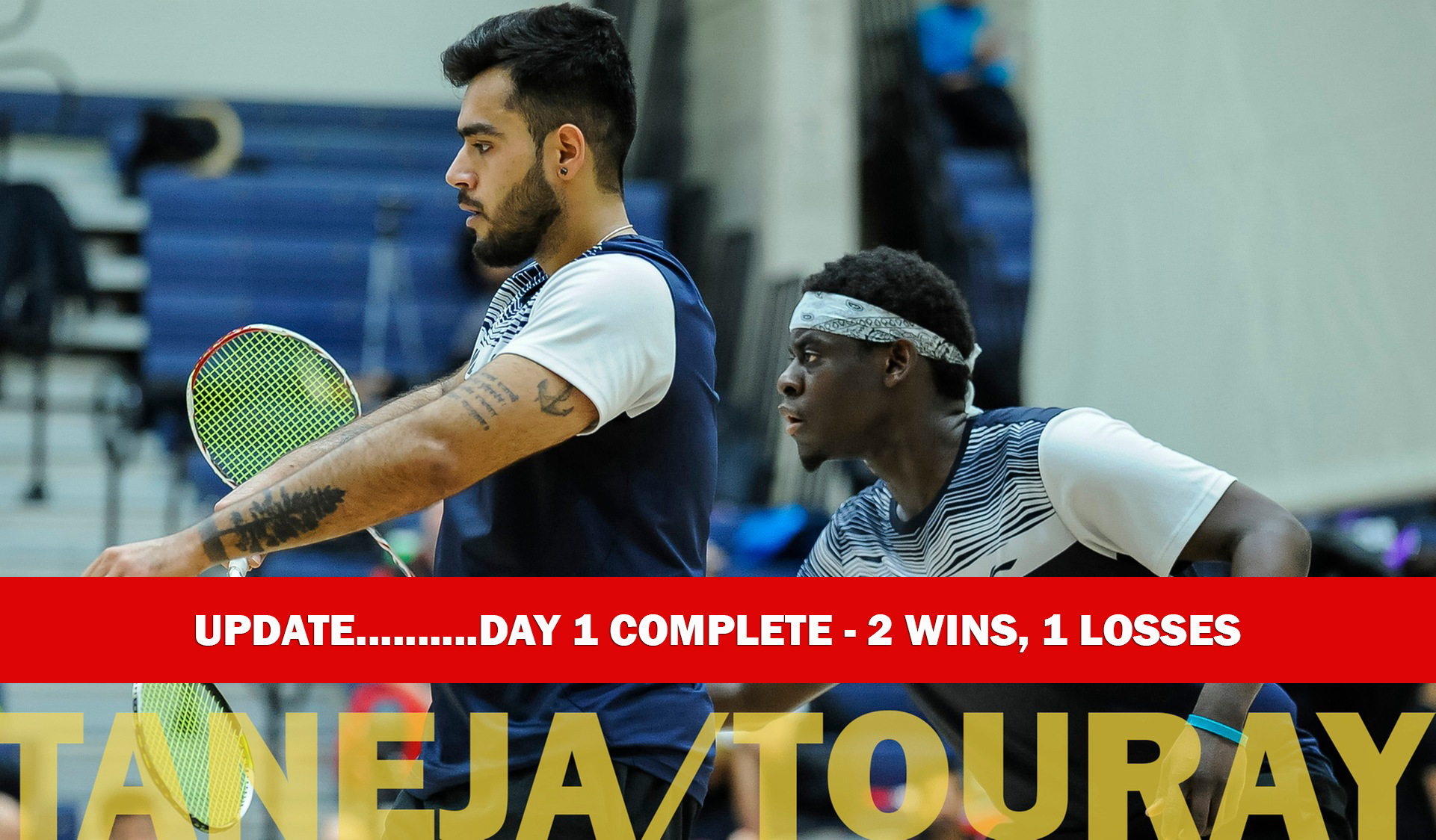 TANEJA AND TOURAY HEAD EAST IN SEARCH OF CCAA BADMINTON GOLD