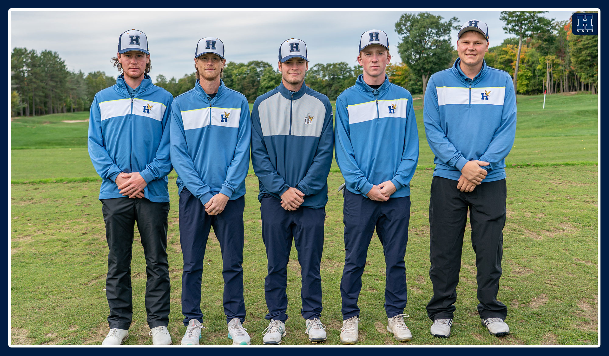 Men's golf team photo from provincials