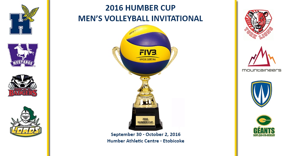HAWKS TO HOST 2016 MEN'S VOLLEYBALL HUMBER CUP