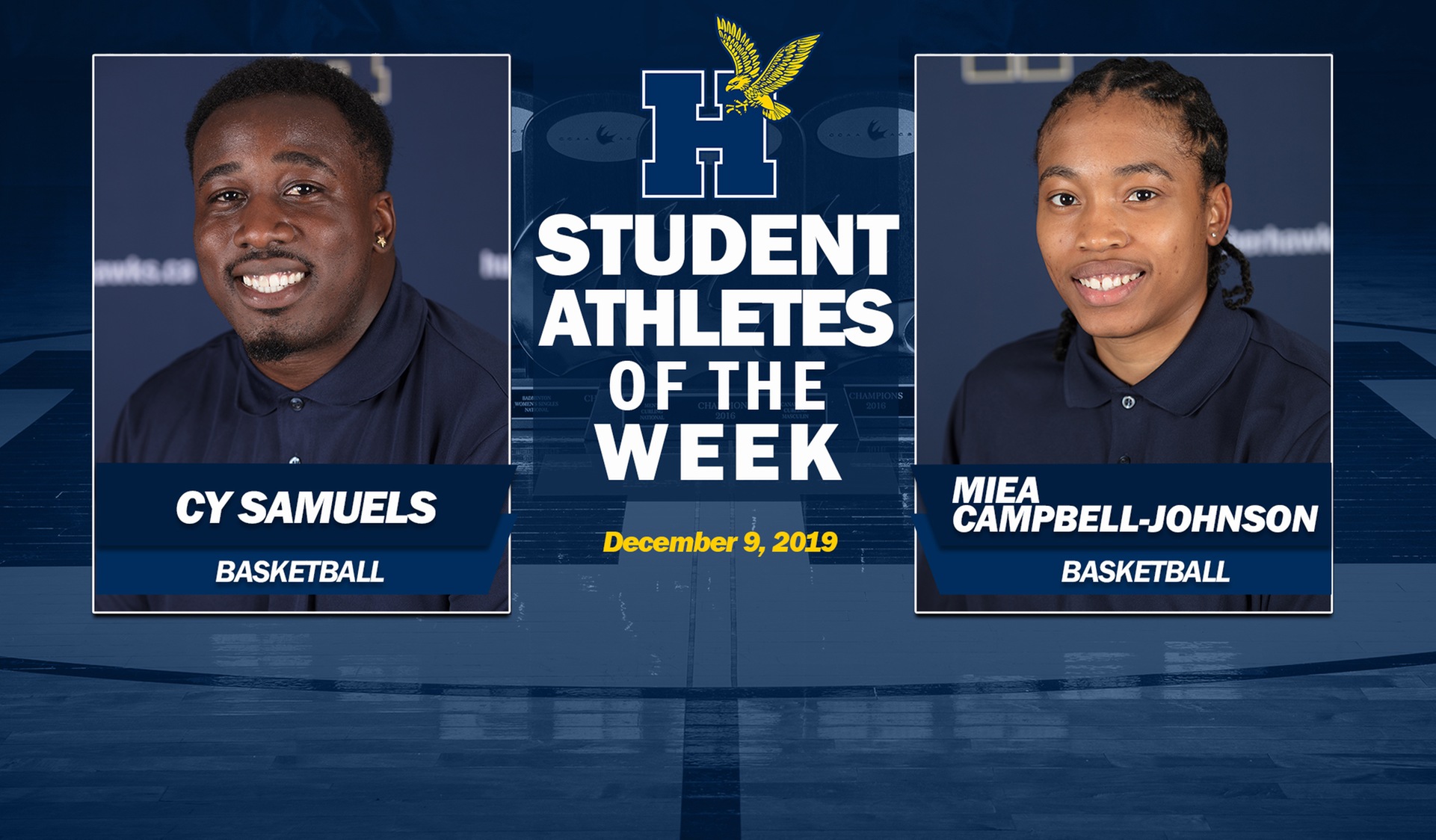 Samuels, Campbell-Johnson Earn Humber Student-Athlete of the Week Honours