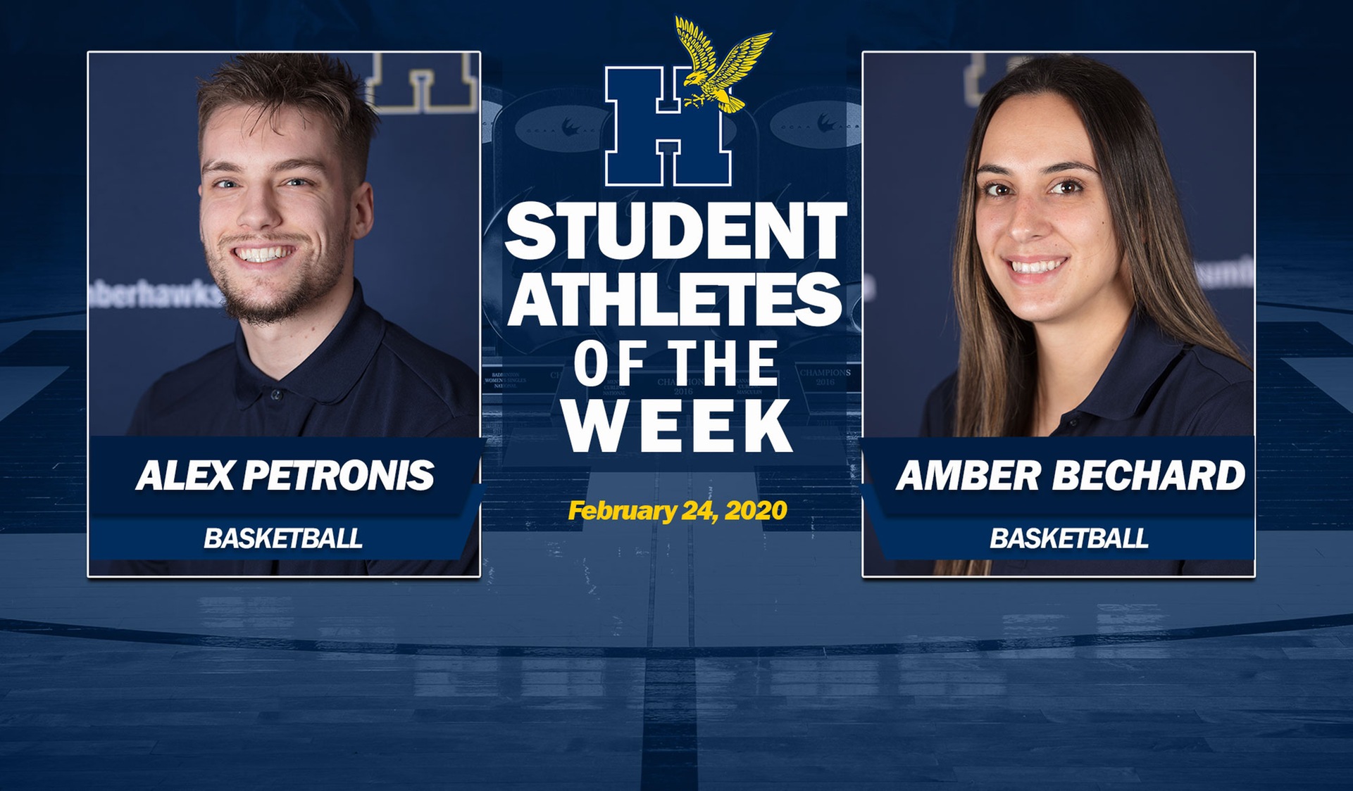 Bechard, Petronis Earn Humber Student-Athlete of the Week Honours
