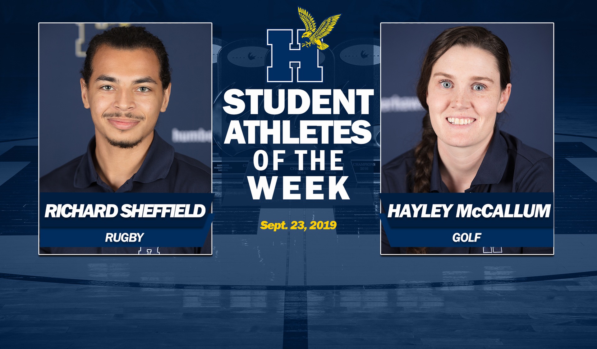 McCallum, Sheffield Earn Humber Student-Athletes of the Week Honours