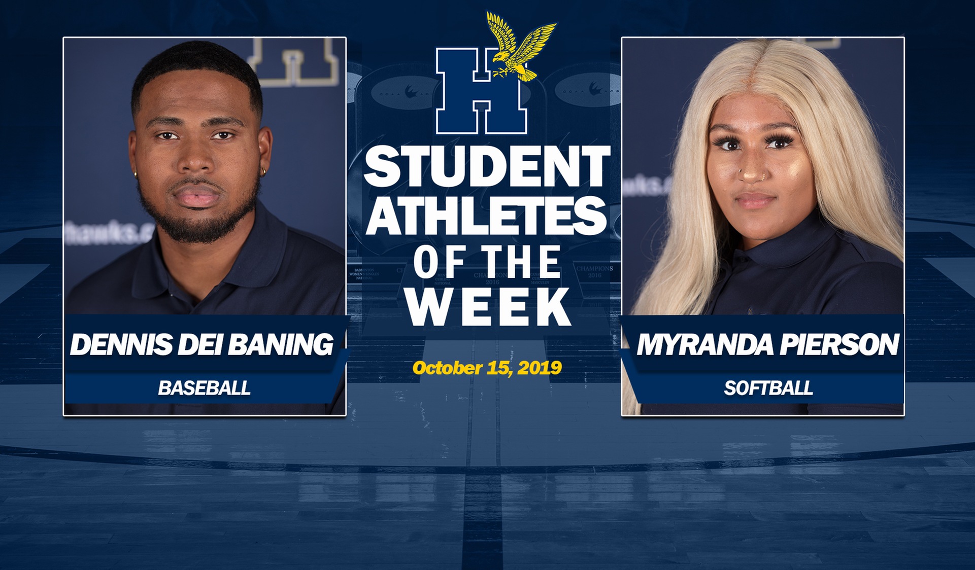 Dei Baning, Pierson Earn Humber Student-Athlete of the Week Honours