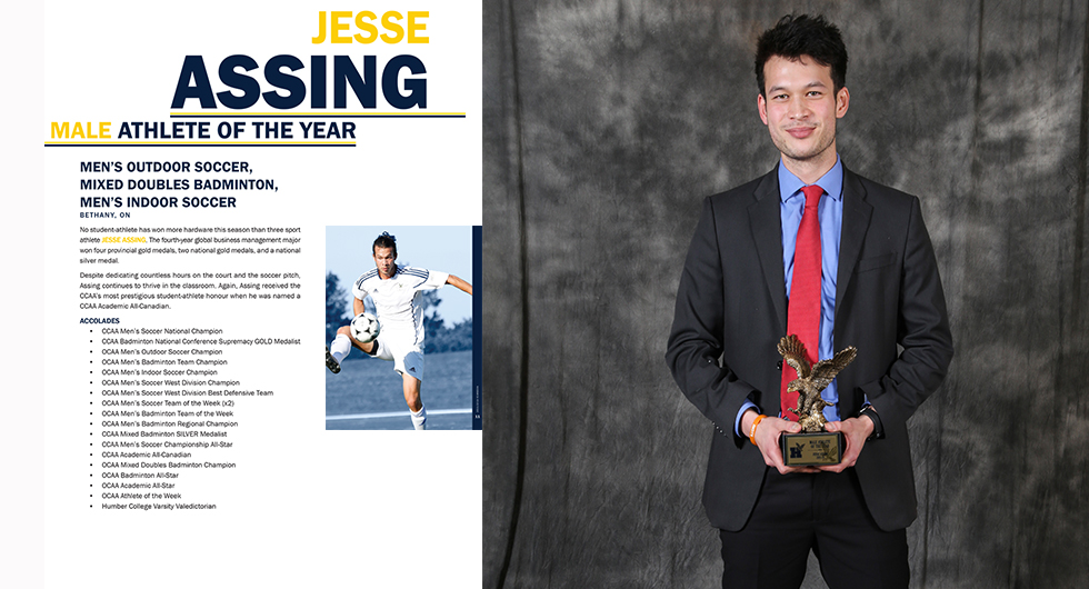 2015/16 HUMBER MALE ATHLETE OF THE YEAR - JESSE ASSING