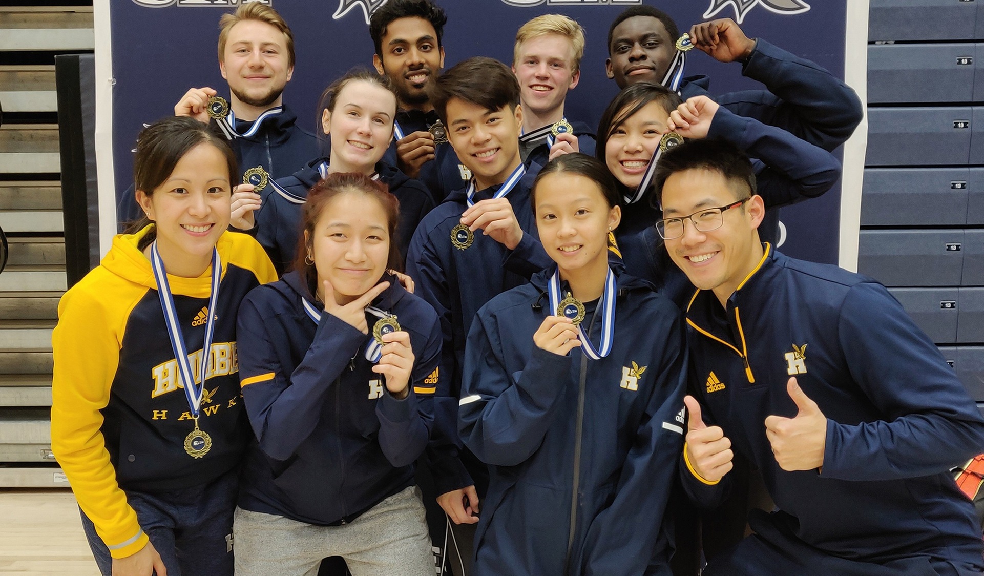 HAWKS BADMINTON ROLL TO VICTORY IN TEAM BADMINTON EVENT AT UTM