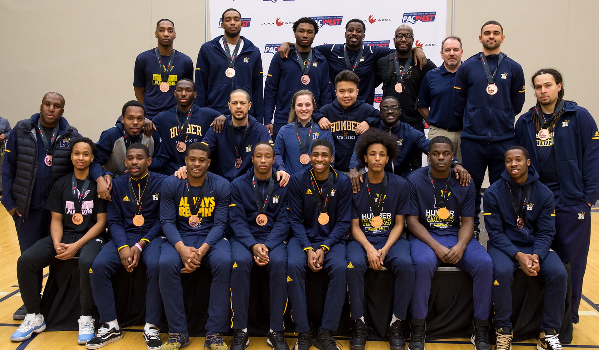 MEN'S BASKETBALL RALLIES FROM BEHIND TO CAPTURE CCAA BRONZE MEDAL