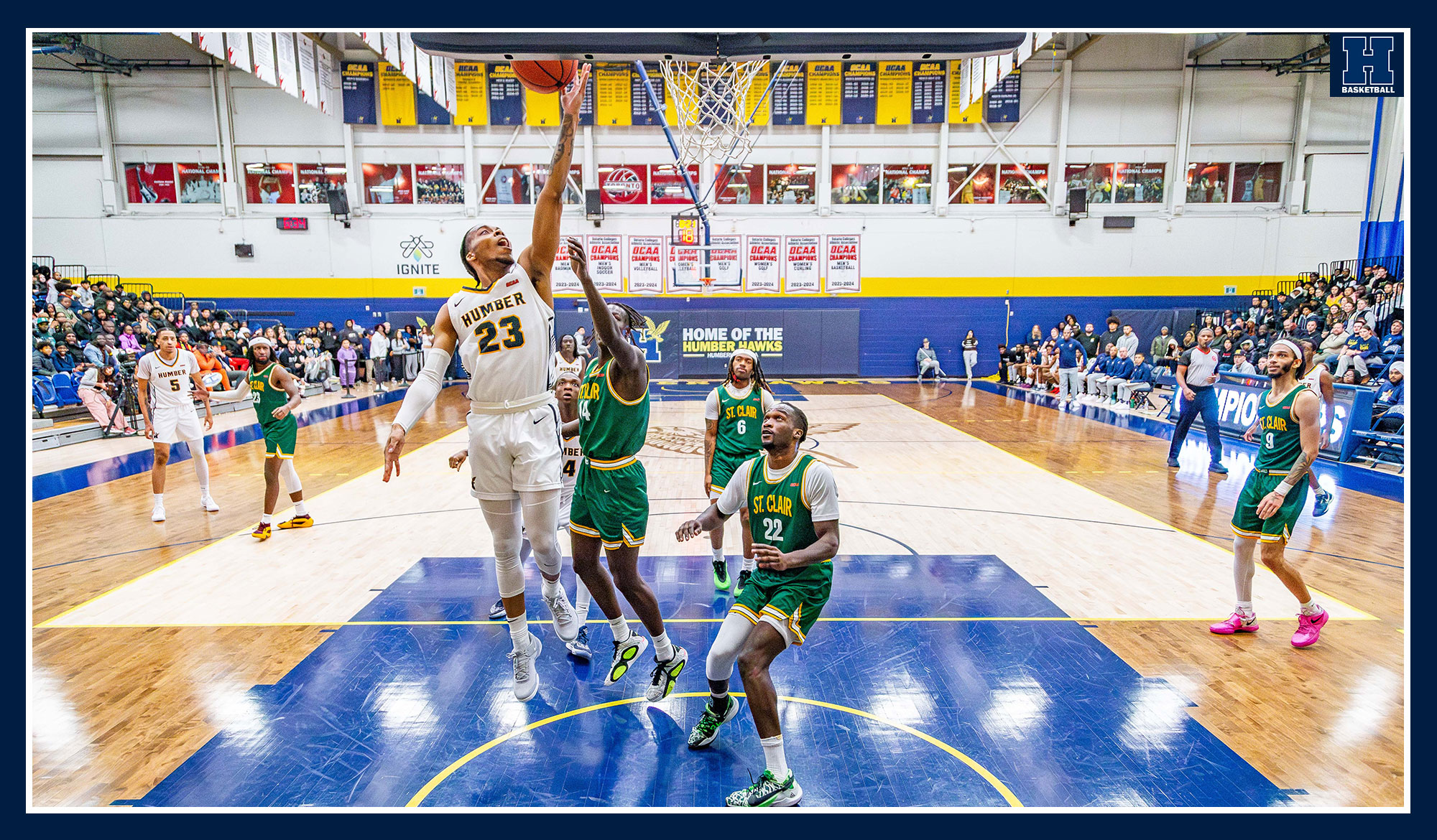 No. 2 Men's Basketball downs No. 4 St. Clair in double overtime