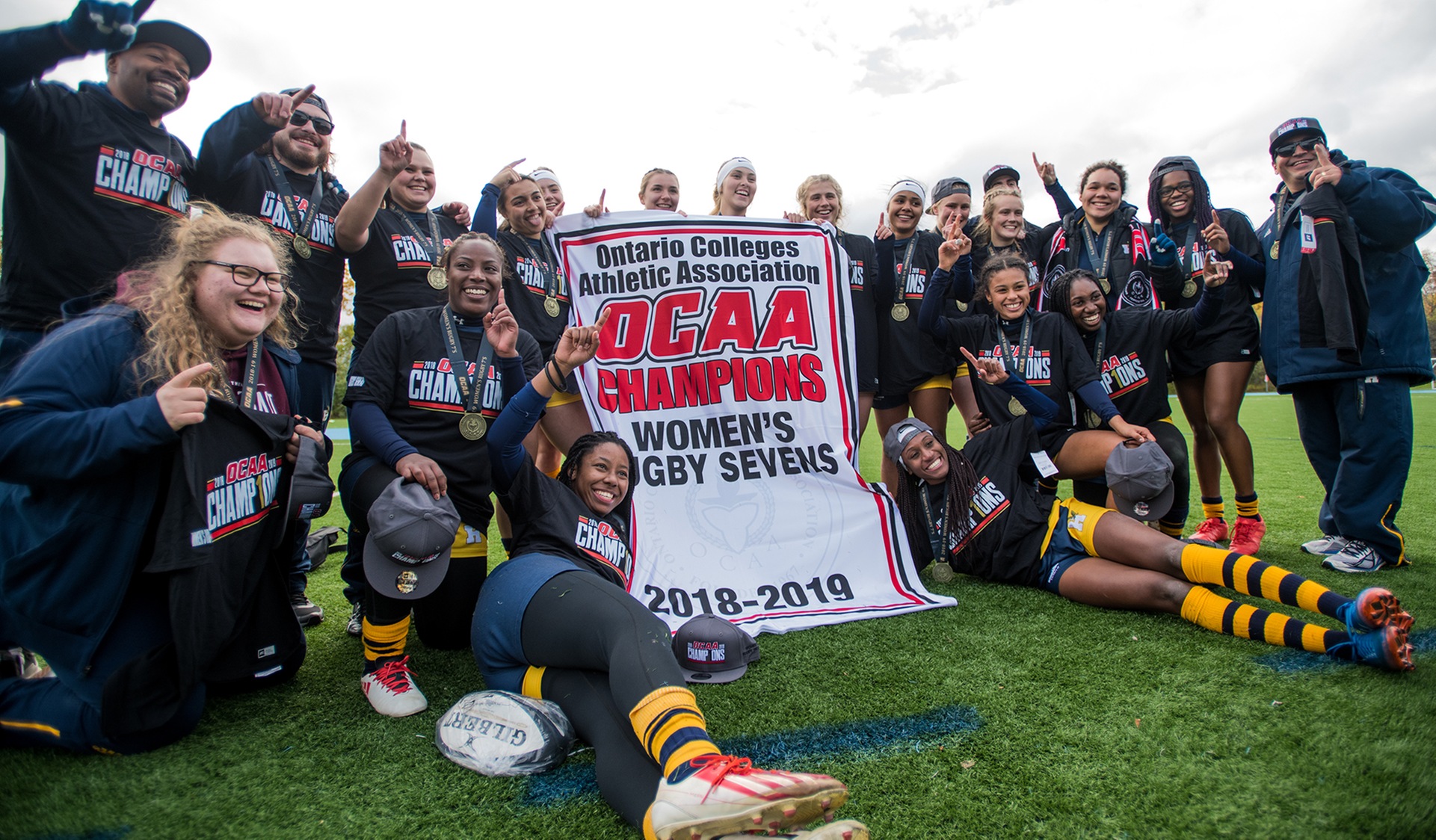 WOMEN'S RUGBY BEATS UNDEFEATED ALGONQUIN FOR OCAA TITLE, 14-5