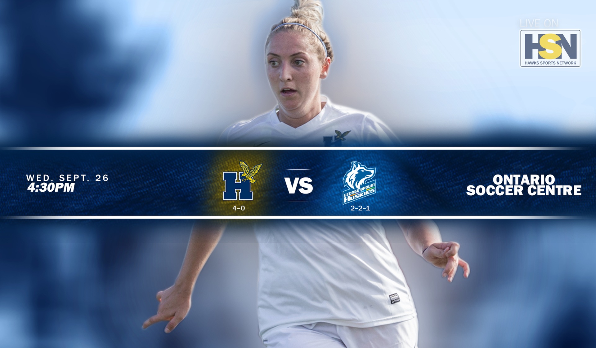 No. 4 WOMEN'S SOCCER WELCOMES GEORGE BROWN WEDNESDAY
