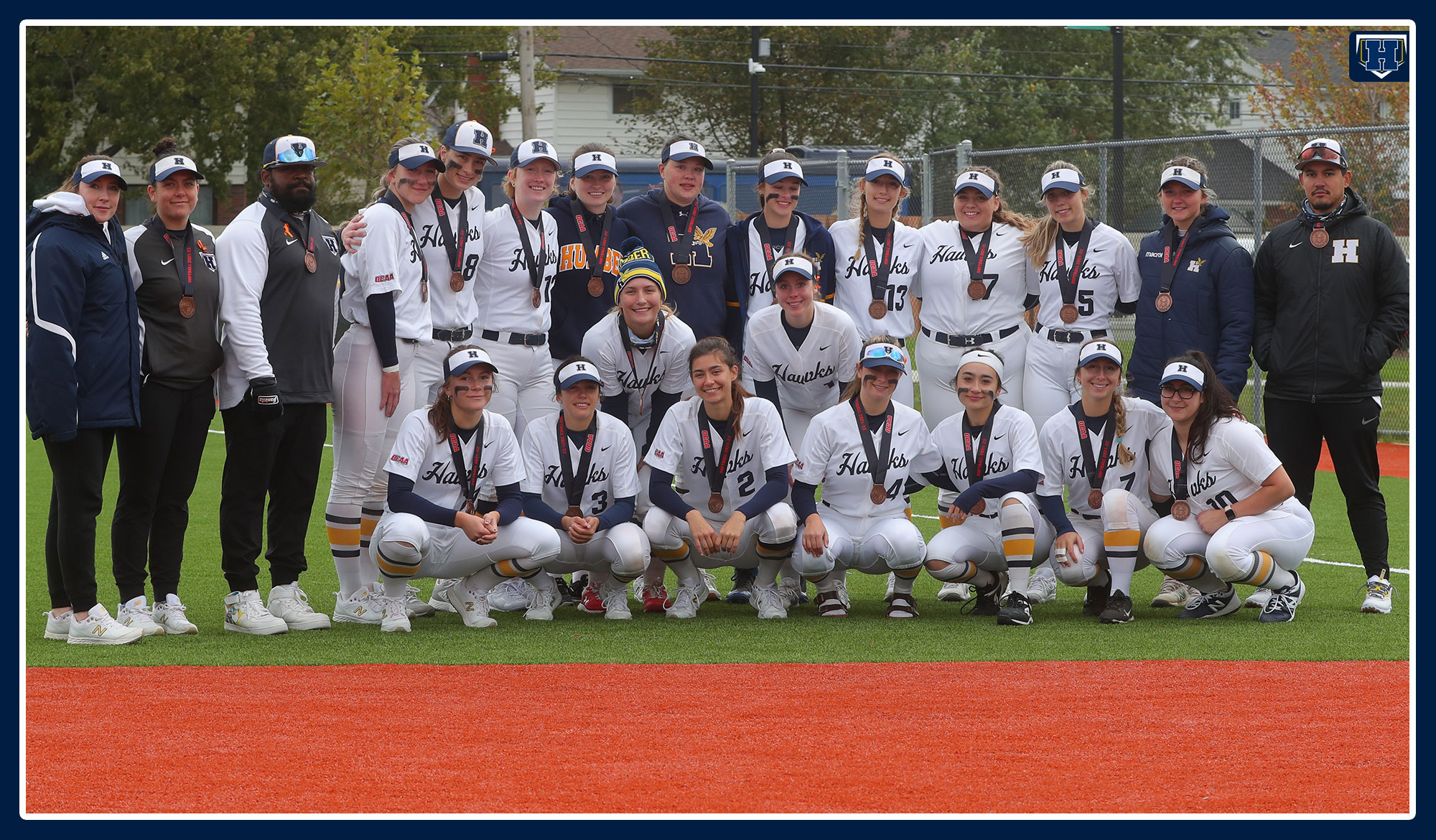 Softball bronze medal team photo