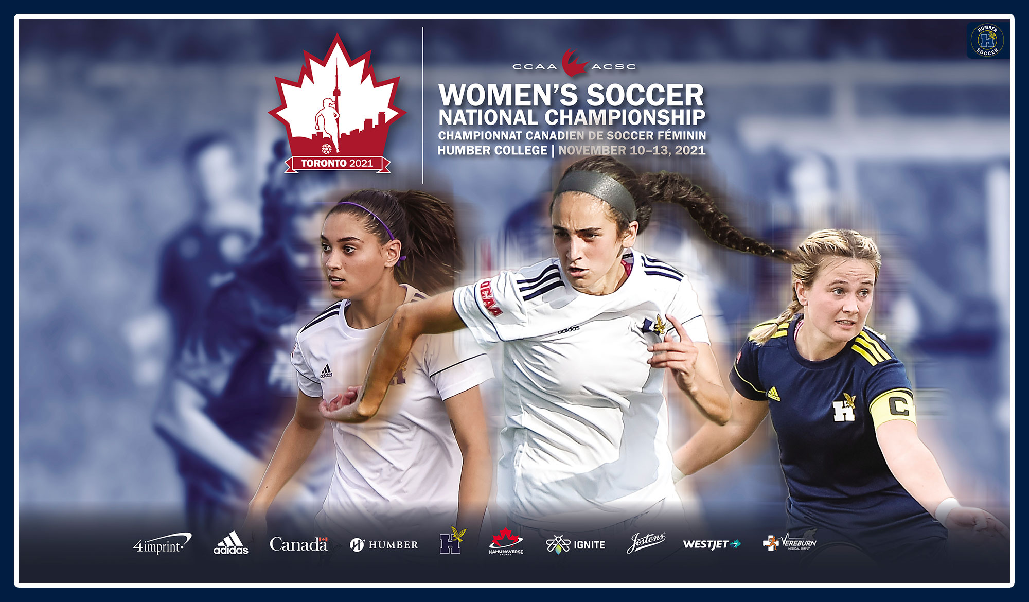 2021 CCAA women's soccer championship banner